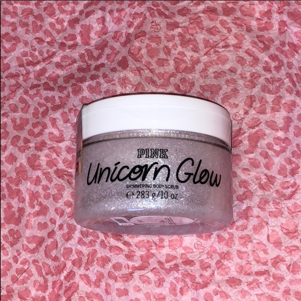 PINK unicorn glow body scrub